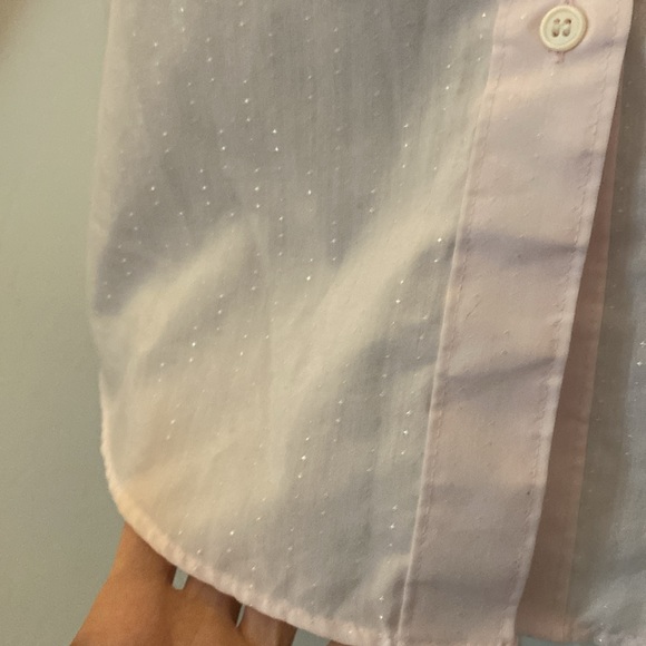 Vintage pink ruffle collar button down blouse - Picture 4 of 10